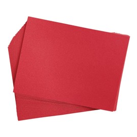 Colorations 9" x 12" Mediumweight Holiday Red Construction Paper - 50 sheets, Arts and Crafts, School Supplies, Drawing, Coloring, Painting, 3D Art Paper