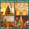 LED Rotating Tree Topper Light Projector with 6 Slides -