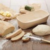2 Pcs Banneton Bread Proofing Baskets, 25cm Oval Sourdough Proofing