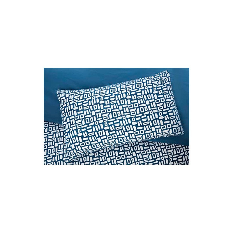 Rapport Home Pebbles Microfibre Duvet Cover Set Single-size Bedding Blue