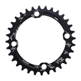 Round Oval Chainring 32/34/36/38T BCD Bicycle Sprocket, Narrow Wide Single Chain Ring Bike Mountain Steel Crank Repair Parts Tooth Aluminum Lightweight for Road Bikes BMX MTB Speed