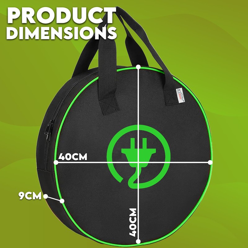 Xtremeauto EV Charging Cable Storage Bag - Waterproof Cable Tidy