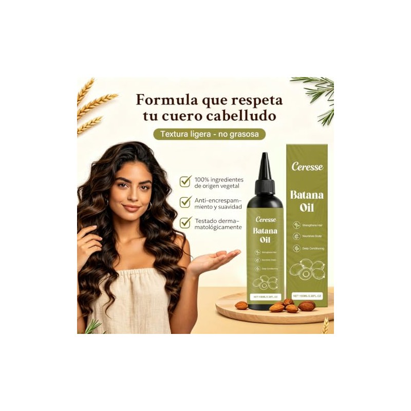 Aceite de Batana para Cabello 100ml，Repara Puntas