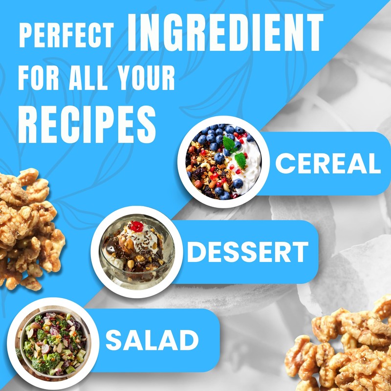 Brothers Nuts Garlic Salty Walnuts – Organic, Sprouted Walnuts –