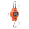 MUALROUS Mini Digital Crane Scale, 300kg/600lb Electronic Hook Hanging Scales