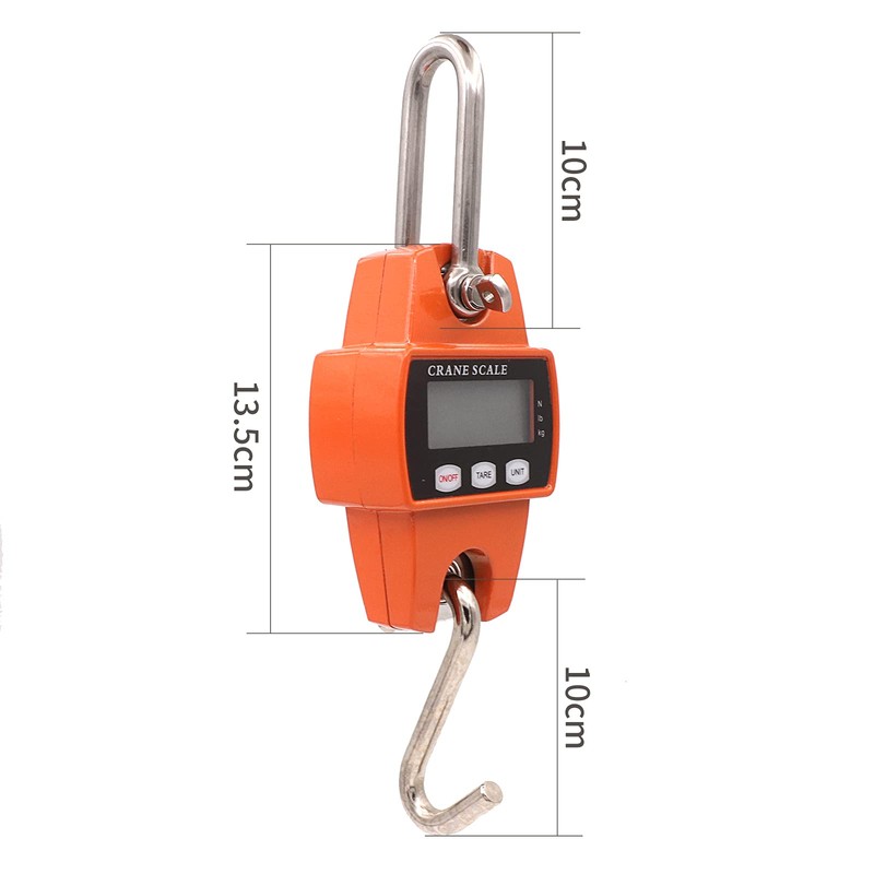 MUALROUS Mini Digital Crane Scale, 300kg/600lb Electronic Hook Hanging Scales