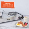 Imusa USA GAU-80312US Electric Double Burner 1750-Watts, Stainless Steel, Silver