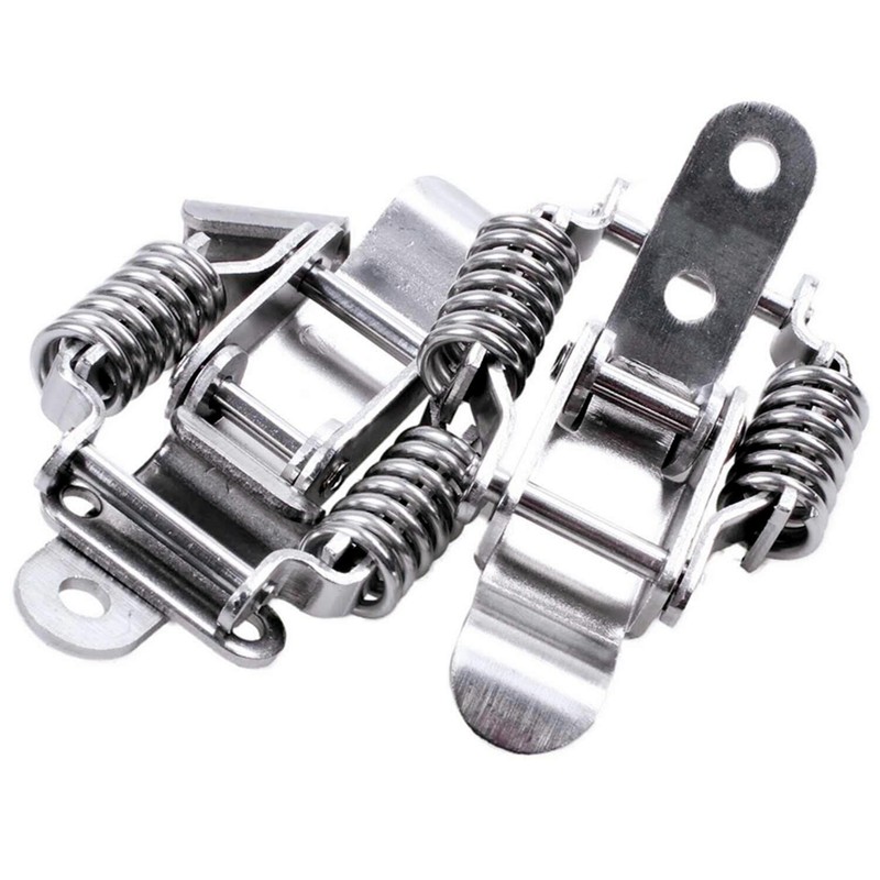 90 Degrees spring hasp Toolbox toggle latches lock，Stainless steel 304