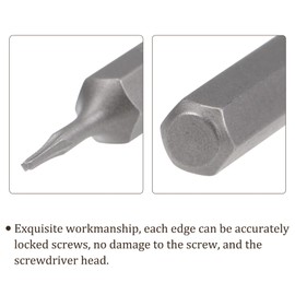 Kozelo 3pcs Star Bit - [1.1 Inch x H5/32 x P2/0.8mm] Hex Shank Torx Screw Driver Batch Head for Socket Screwdriver Handle Use