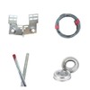 Dura-Lift Hardware Garage Door Torsion Spring Replacement Kit: Winding Rods,
