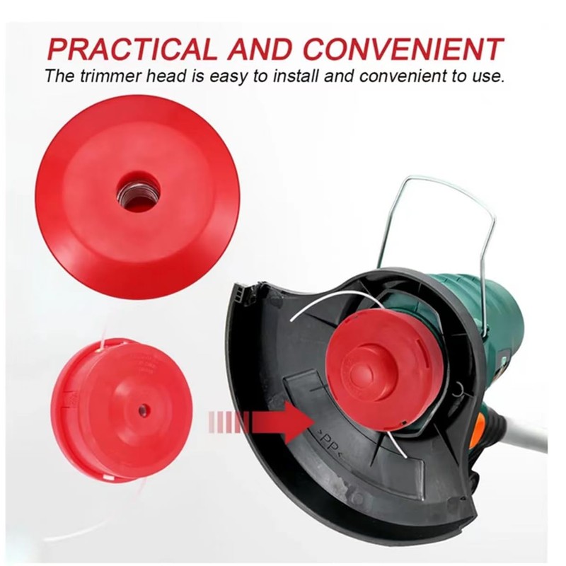 Universal Trimmer Head,Weed Eater Head,Replacement Petrol Trimmer High Strength Nylon
