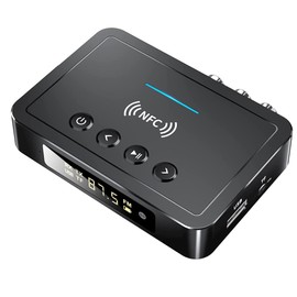 3-in-1 NFC Wireless Bluetooth 5.0 Audio Transmitter Receiver HiFi Music Adapter Bluetooth Receiver Transmitter with AUX RCA Optical USB for HiFi Stereo Music