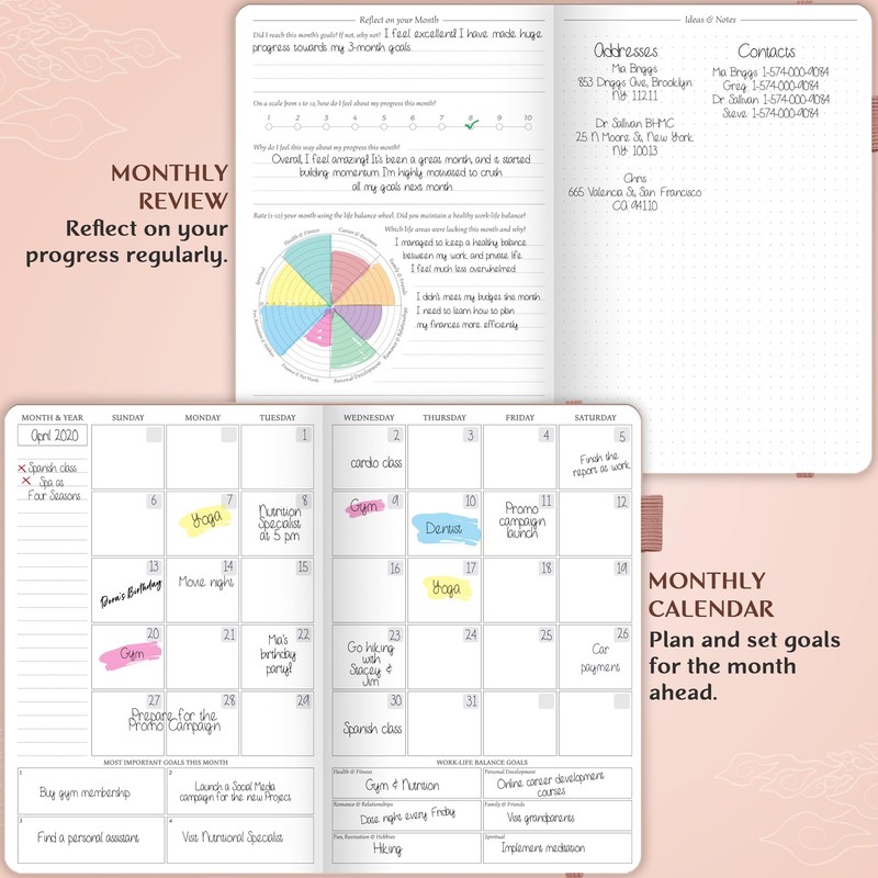 Legend Planner Hourly Schedule – Weekly & Daily Organizer with