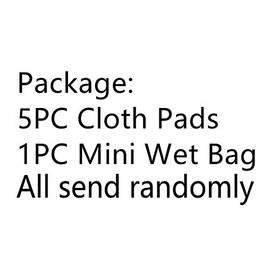 Juego de 6 almohadillas menstruales de bambú orgánico, reutilizables, impermeables, incluye 5 almohadillas menstruales de flujo pesado y servilletas sanitarias para mamá + 1 mini bolsa húmeda