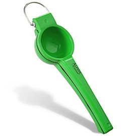 Alpine Cuisine Lime Squeezer with hook - Handheld Aluminum Citrus Juicer, Manual Citrus Juicer, Orange & Lemon Press - Kitchen Tools and Gadgets for Making Fresh Juice - 8.1 x 2.4 Inches