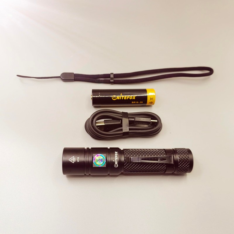 Nitefox Rechargeable LED Flashlight Bright Pocket Flashlight 1500LM Handheld Flashlight