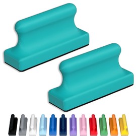 Glassboard Studio Mega Magnets - Neodymium - Heavy Duty, Colorful, Ergonomic, Ideal for Crafting, Quilting, and as Magnetic Knife Holders (2, Seaside Teal Pawn)