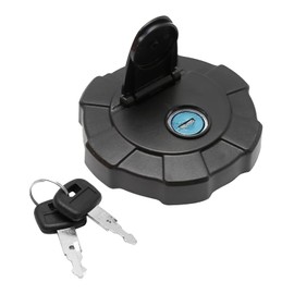 Fuel Cap Excavator Diesel Tank Cover with 2 Keys Replacement for Kubota Skid Steer Loader SVL75-2 SVL90-2 SVL95-2 KX41-3 KX91-3S KX91-3S2 U35-4 U35-S2 U45S U45ST U55 Replace# RD411-51122 411-51122