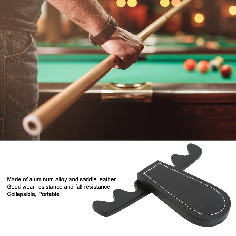 SUNGOOYUE Billiard Cue Holder, Portable Foldable Aluminum Alloy 4 Holes