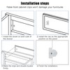 False Drawer Front Clips, 20 Pairs False Front Cabinet Drawer