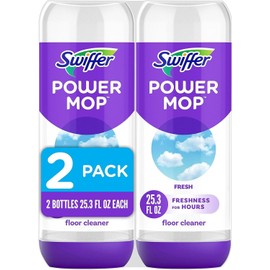 Swiffer Power Mop Floor Cleaning Solution Fresh Scent Floor Cleaner,25.3 oz, 2x.