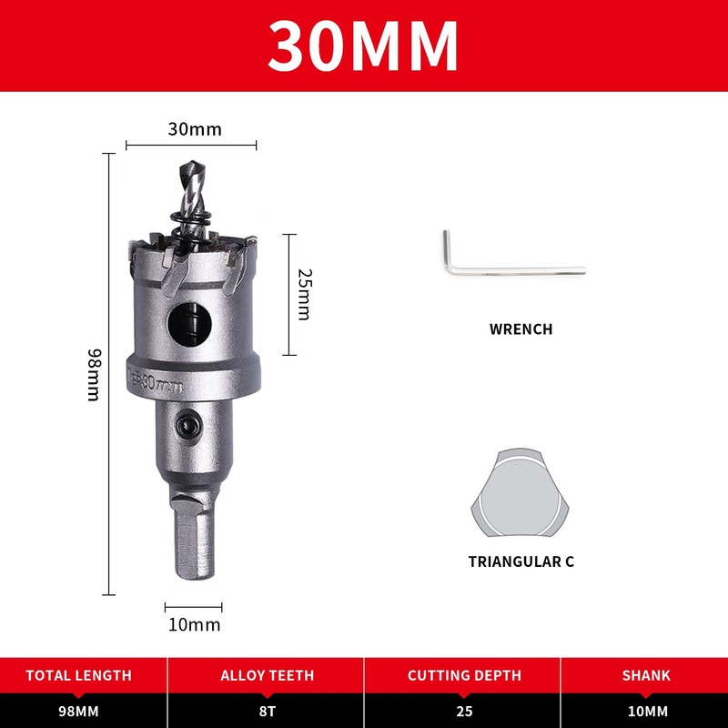 Carbide Hole Cutter Drill Bits,LAIWEI Heavy Duty Hole Saw for
