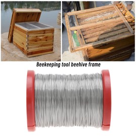 ECSiNG 0.5mm 500g Beehive Frame Wire Stainless Steel Wire for Beekeeping Supplies Bee Hive Frames Foundation Tool Equipment Accessories