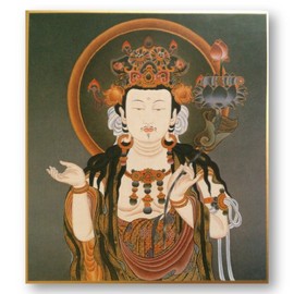 仏画 色紙 Munsu Yin 2