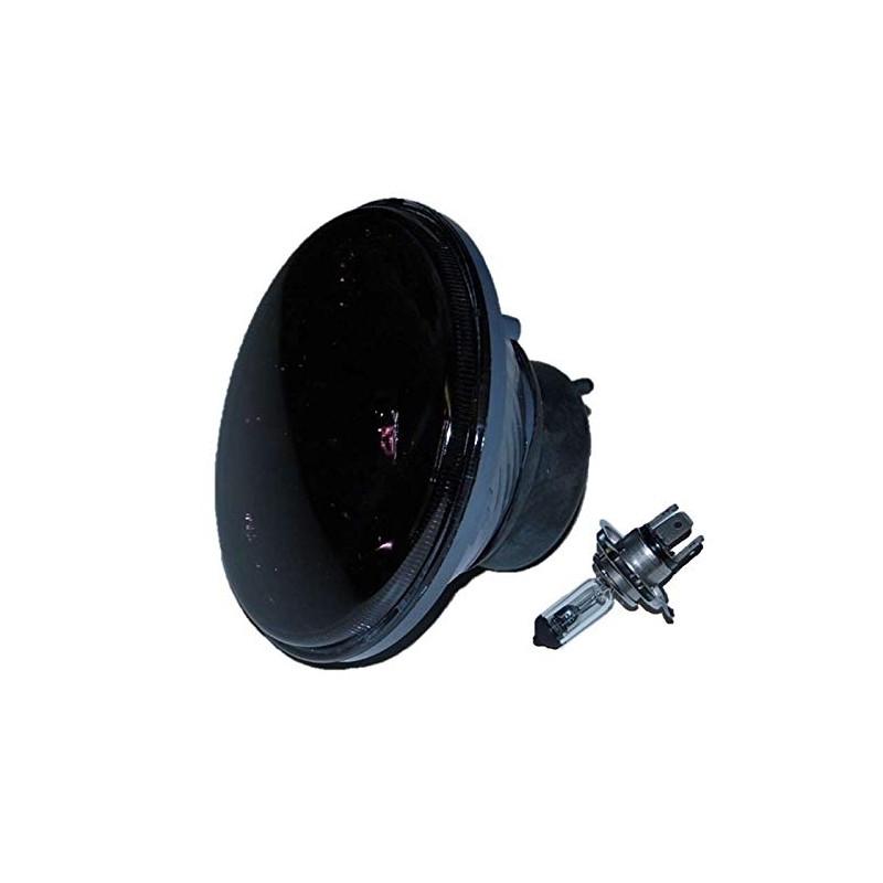Octane Lighting 5-3/4" Halogen Smoke Gray Black Smoked Glass Headlight