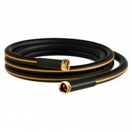Atlantic Female to Female Heavy Duty Garden Hose 10 ft x 5/8 Inch Black, Short Connection Leader Hose.