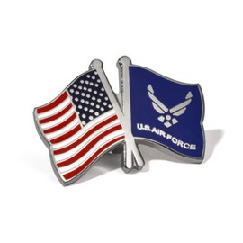 Armed Forces Depot- Pin de solapa con banderas de la Fuerza Aérea de EE. UU. de la USAF