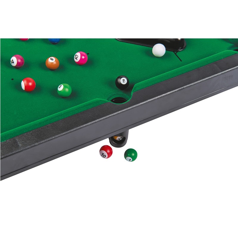 Noris 606167704 Pool Billiard & Snooker, includes 2 cues, 16