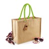 Westford Mill Jute Classic Shopper - Natural/Lime