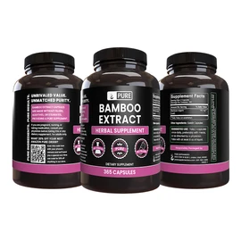Pure Original Ingredients Bamboo Extract (365 Capsules) No Magnesium Or Rice Fillers, Always Pure, Lab Verified