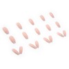 24pcs/box Acrylic Nail Long Ballet Press On Nail with Jelly