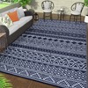GarveeLife Waterproof Outdoor Rug 8x10 Plastic Straw Reversible Rug Large