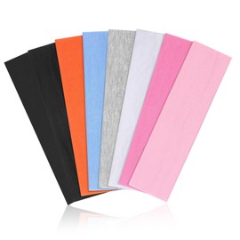 Headbands for Women Non Slip - Stylish Sports Hair Bands for Women's Hair - Soft Cotton Cloth Stretchy Headbands for Women for Yoga, Outdoor Exercise Running