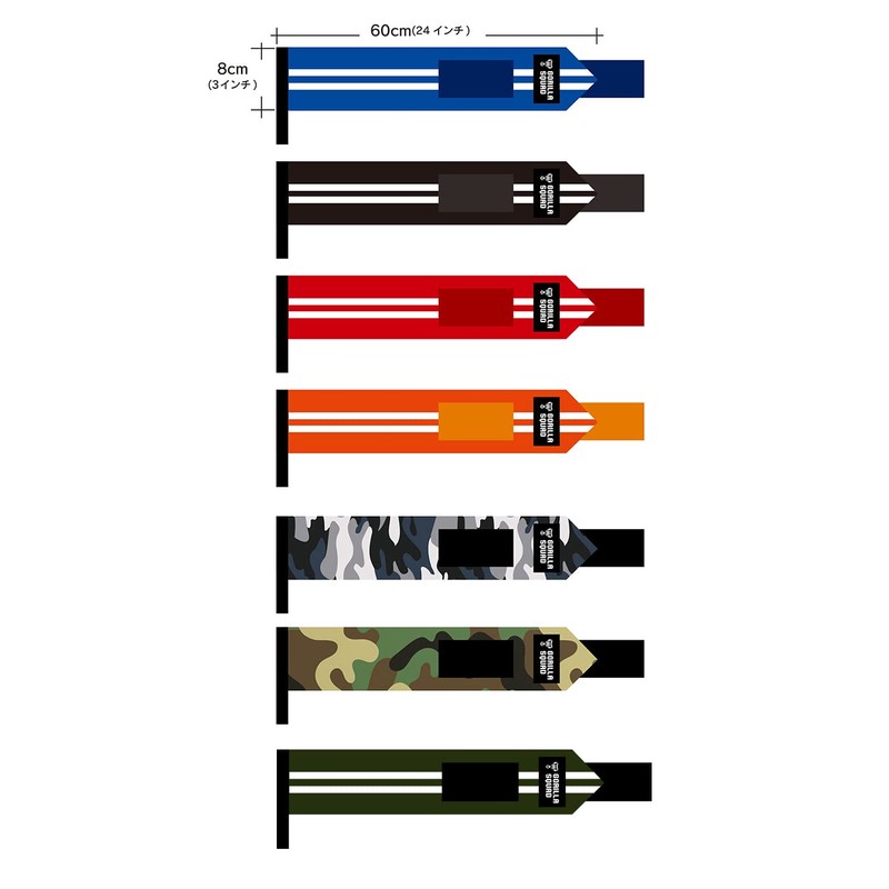GORILLA SQUAD Wrist Wraps for Wrist Protection Weightlifting Training Support