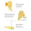 Gold Angel Wings Earrings - Sterling Silver Wing Stud Earrings