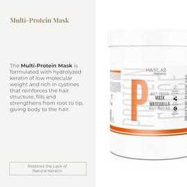 SALERM Mascarilla Capilar Daada - Multi-Proteins Hair Lab - 1000 Ml - Ayuda A Reponer La Queratina Natural - Aporta Volumen Y Fuerza - Sin Parabenos  