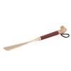 Lion Head Alloy Shoehorn Ergonomic Curves Metal Long Shoehorn with
