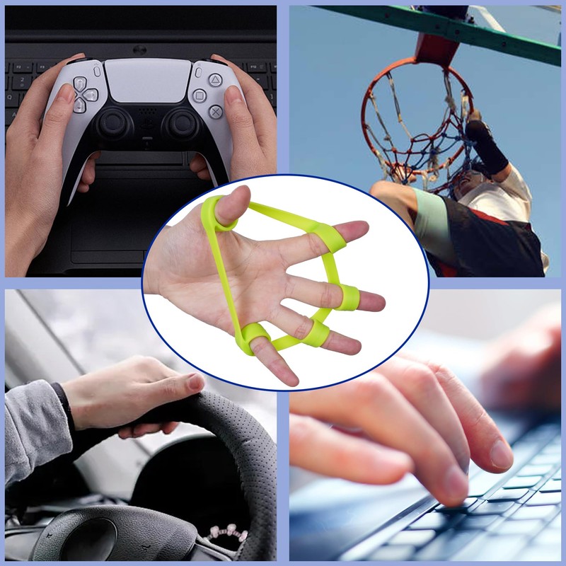 Hand Grip Strengthener, Finger Exerciser, Grip Strength Trainer (6 PCS),New