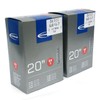 SCHWALBE(シュワルベ) 【正規品】20×1.5-2.5(406) 用チューブ 仏式 40㎜バルブ 7SV 【2個セット】