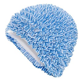 Fashy Blue Ruffle Swimming Cap 3449