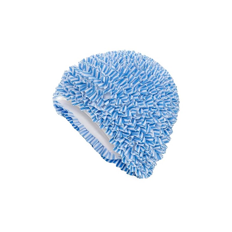 Fashy Blue Ruffle Swimming Cap 3449