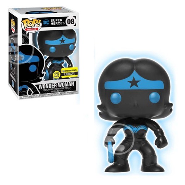 Funko Pop! Vinyl Justice League Wonder Woman Silhouette Glow in