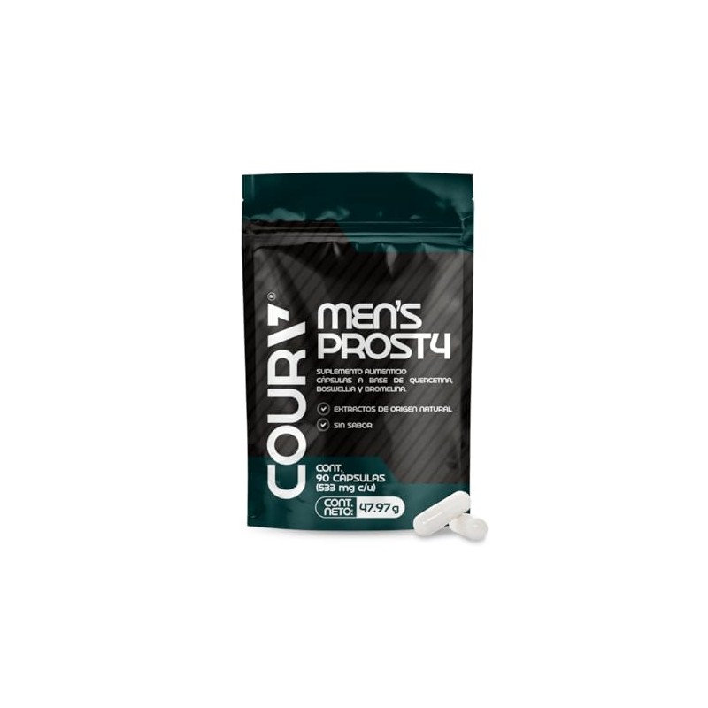 COURA - Mens Prost4 - Con Quercetina, Cúrcuma, Boswellia y