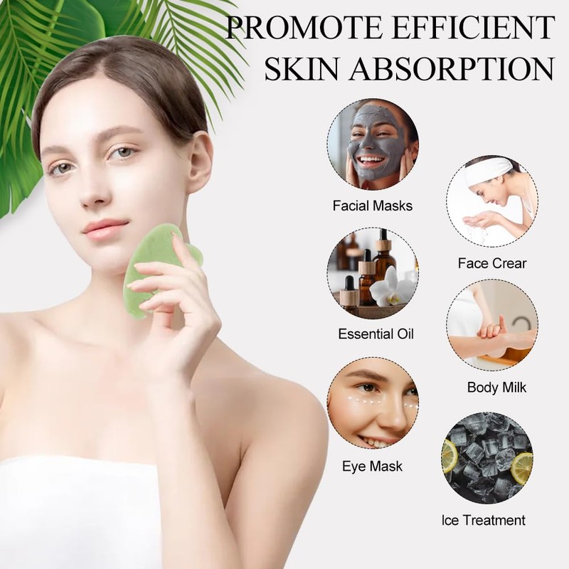Gua Sha Comb Jade, Natural Guasha Stone Jade Guasha Comb