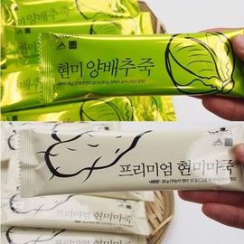 Detailed page Brown rice yam porridge cabbage porridge 30g 20 sticks convenient meal replacement for men and women of all ages / 현미마죽 양배추죽 30g 20스틱 남녀노소 식사대용 간편식사