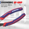 WORKPRO 8” Slip Joint Pliers Tool, Large Soft Grip,Rust Prevention